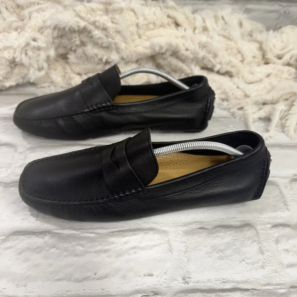 Cole Haan C04535 Black Howland Penny Loafers Driving Mocs Soft Comfort Mens 11 W